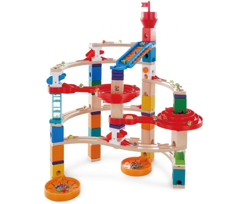 Birthday Gift for Kids You Can Buy on Amazon - Hape Quadrilla Wooden Marble Run: Gravity-Powered Excitement