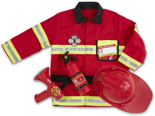 Birthday Gift for Kids You Can Buy on Amazon - Melissa & Doug Fire Chief Role Play Costume Set: Heroes in Training