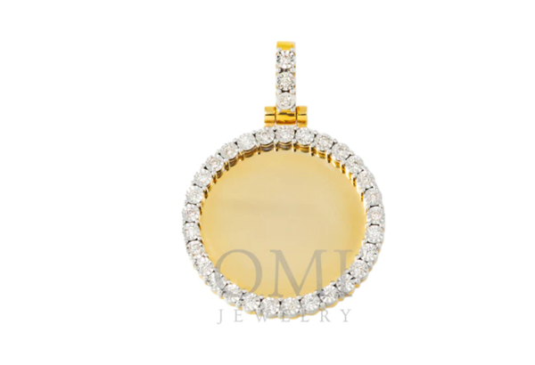 Best Gifts for Wife That She Will Love - OMI Jewelry 10K Gold Round Diamon Circle Picture Pendant